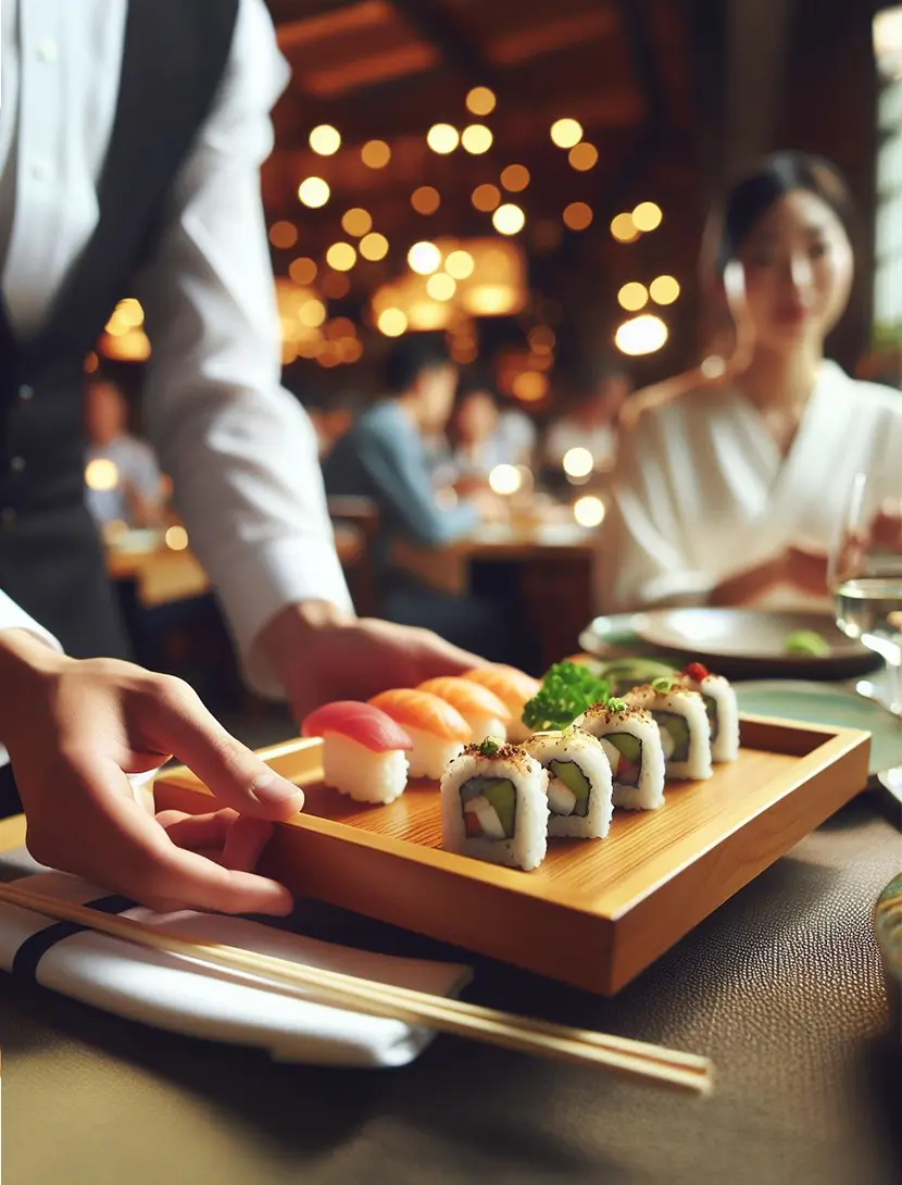 Chef Sushimaru menyiapkan sushi